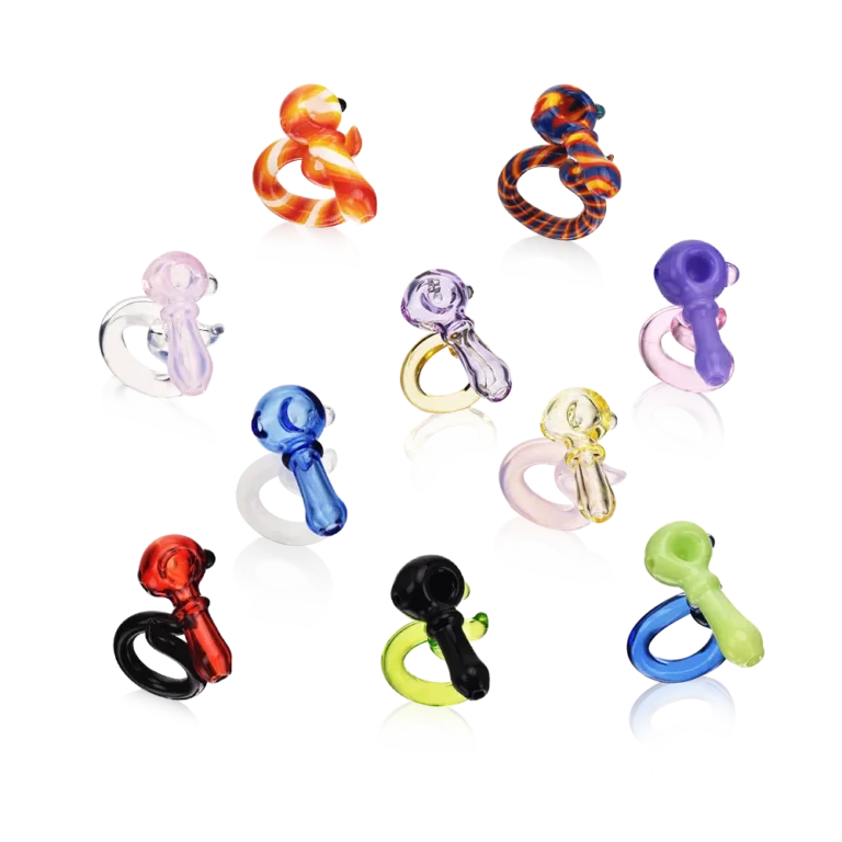 EGH40 EG 1.6 Inch Rich Colors Mini Glass Pipe Ring all colors