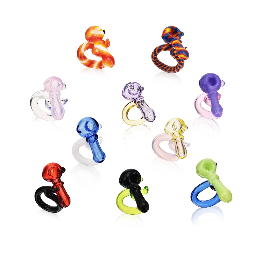 EGH40 EG 1.6 Inch Rich Colors Mini Glass Pipe Ring all colors