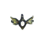 EGP01 EG Angel Wing Pendant Glass Accessory in black color