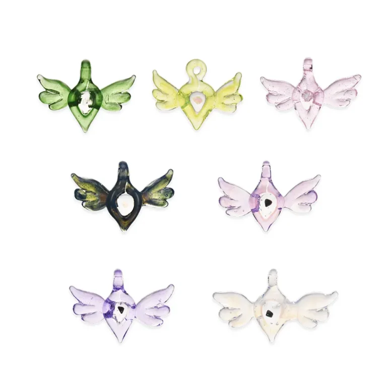 EGP01 EG Angel Wing Pendant Glass Accessory all colors