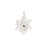 EGP02 EG Whirling Flower Pendant Glass Accessory in white color