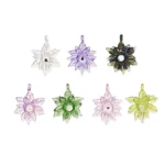 EGP02 EG Whirling Flower Pendant Glass Accessory all colors