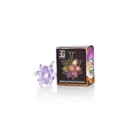 EGP02 EG Whirling Flower Pendant Glass Accessory in purple color with gift box packaging