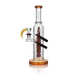 EG-37 EG Dual Bullet Perc Straight Tube Bong in color option 1