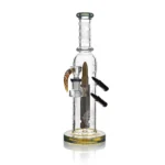 EG-37 EG Dual Bullet Perc Straight Tube Bong in color option 3