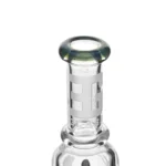 the mouthpiece of EG-37 EG Dual Bullet Perc Straight Tube Bong in color option 3