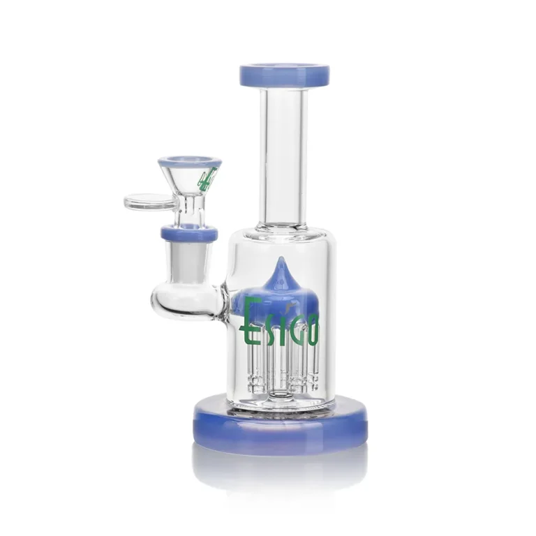 ES24797 EG Glass Mini Tree Perc Dab Rig in blue color