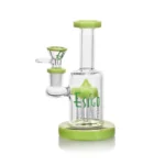 ES24797 EG Glass Mini Tree Perc Dab Rig in green color