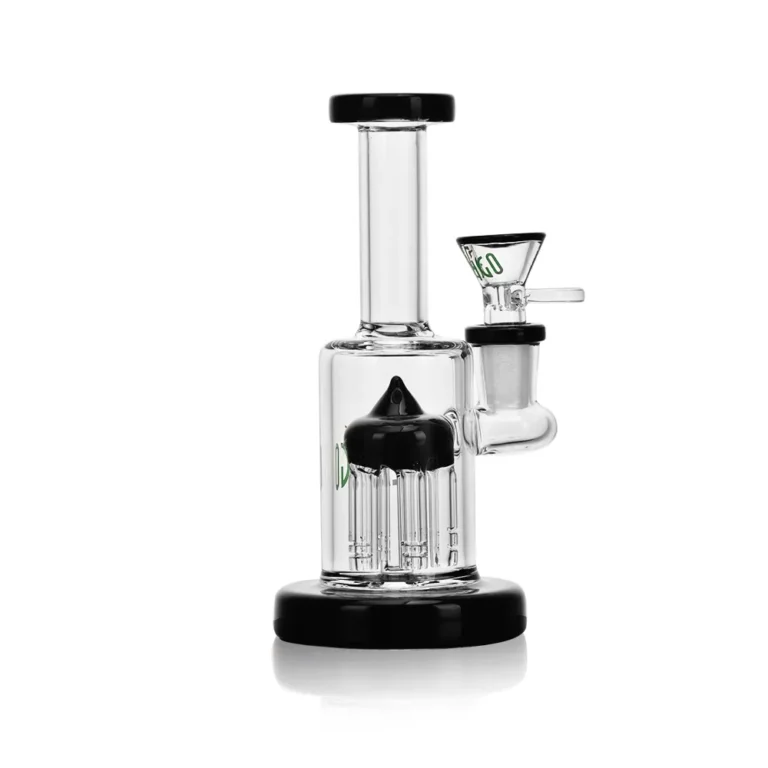 ES24797 EG Glass Mini Tree Perc Dab Rig in black color