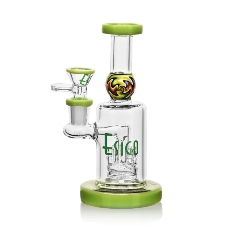 ES24798 EG Glass 6.3 Inch Mini Candy Dab Rig in green color