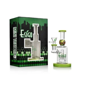 ES24798 EG Glass 6.3 Inch Mini Candy Dab Rig with gift box packaging