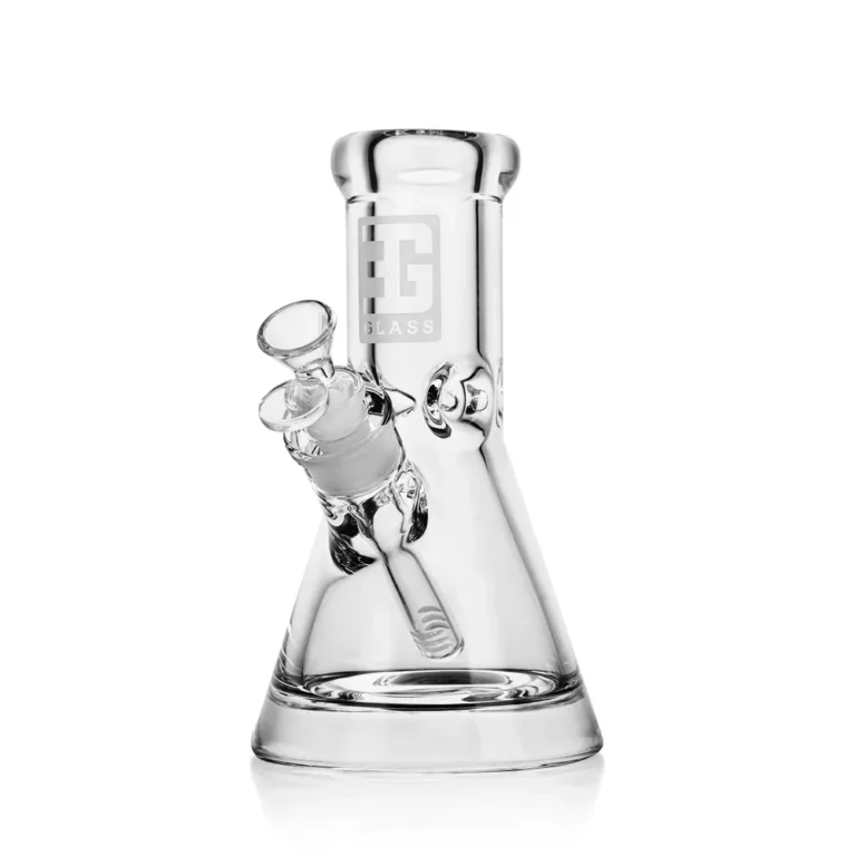 front view of ES24869 EG Clear High-Thickness Beaker Bong, made by EG Glass, a leading brand of bongs