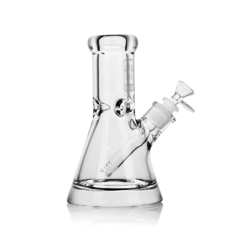 sideview of ES24869 EG Clear High-Thickness Beaker Bong