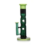 10″ Swiss Straight Bong in green color