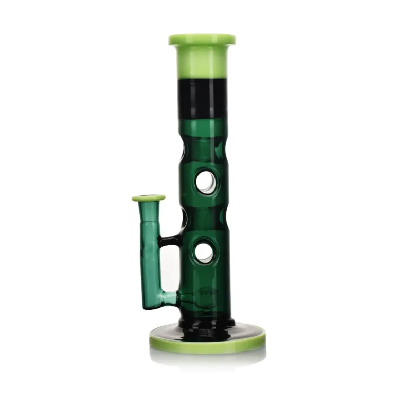 10″ Swiss Straight Bong in green color