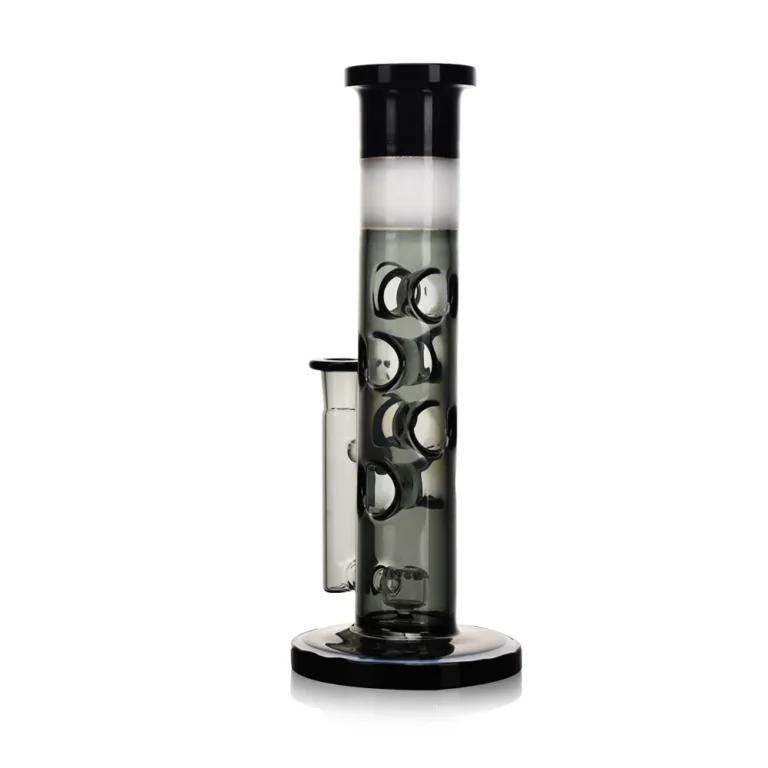 10″ Swiss Straight Bong in black color