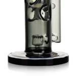 the swiss perc of 10″ Swiss Straight Bong in black color