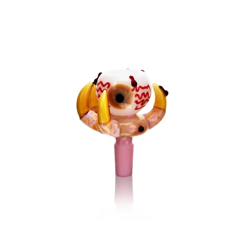 ESBW2376 Handcrafted Eyeball Bong Bowl in pink color