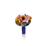 ESBW2376 Handcrafted Eyeball Bong Bowl in deep blue color