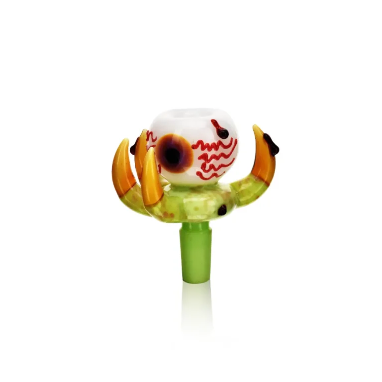 ESBW2376 Handcrafted Eyeball Bong Bowl in green color