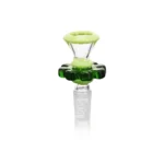 ESBW2418 Esigo Cute Flower Glass Bong Bowl in dark green color