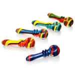ESH2238 Colorful Wig-Wag Hand Pipe all colors