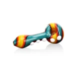 ESH23259 Colorful Marble Wig-Wag Hand Pipe in color option 3