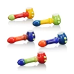 ESH2421 Vibrant Slime Style Glass Hand Pipe all colors