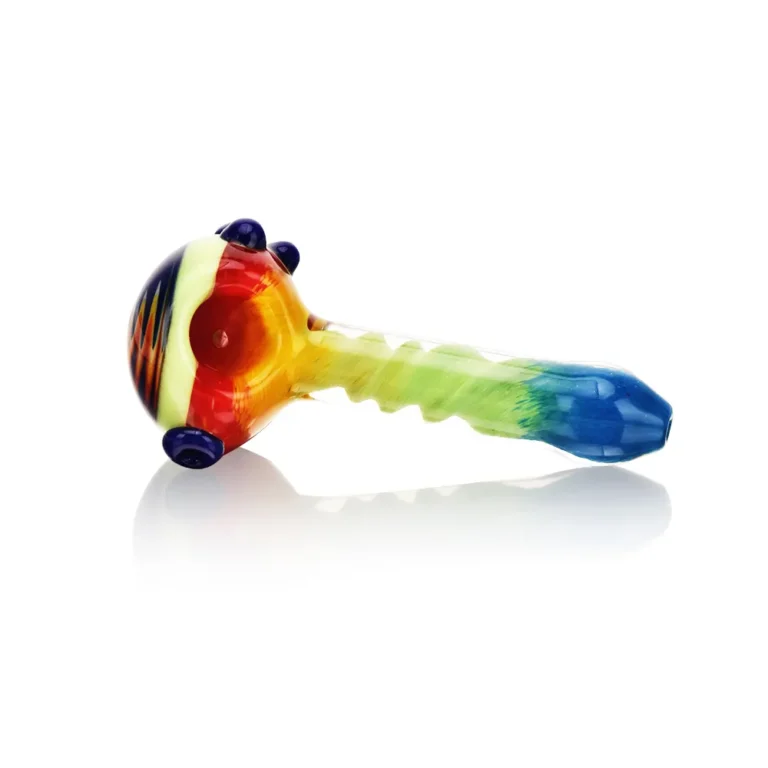 ESH2424 Color Cane Glass Spoon Pipe in color option 1