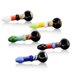 ESH2425 Handcrafted Wig Wag Smoking Hand Pipe all colors