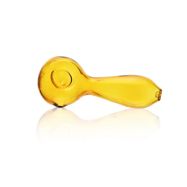ESH2549 EG Glass 5.4" Classic Spoon Hand Pipe in yellow color