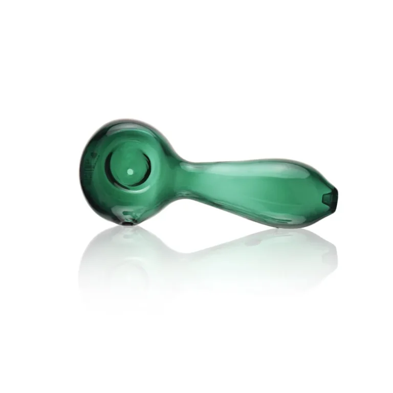 ESH2549 EG Glass 5.4" Classic Spoon Hand Pipe in green color