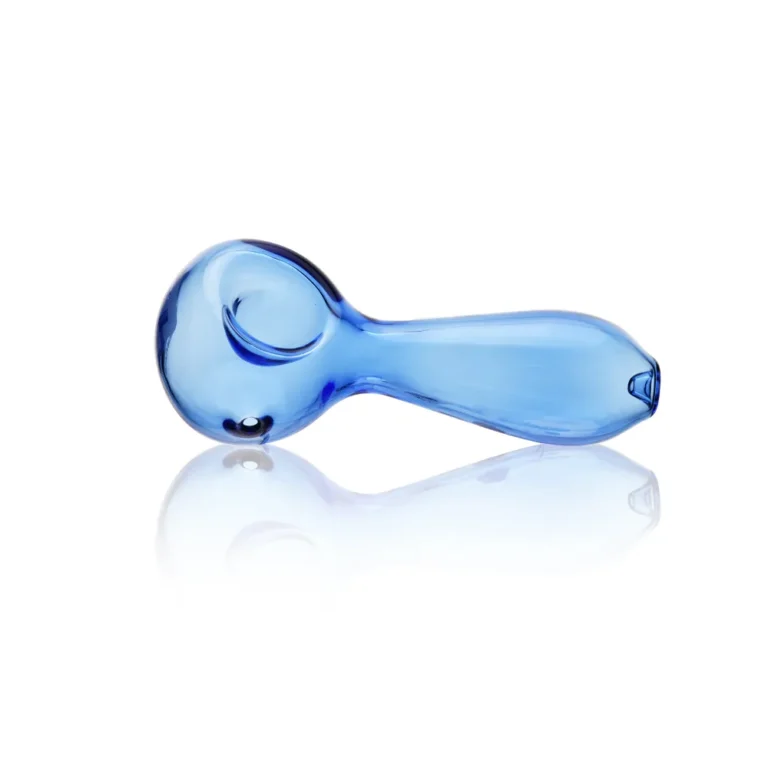 ESH2549 EG Glass 5.4" Classic Spoon Hand Pipe in blue color