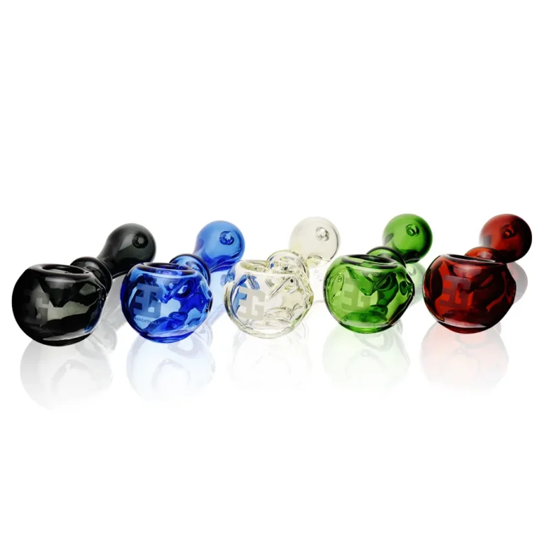 ESH2550 4.4" Classic Glass Spoon Pipe with Ergonomic Grip all colors