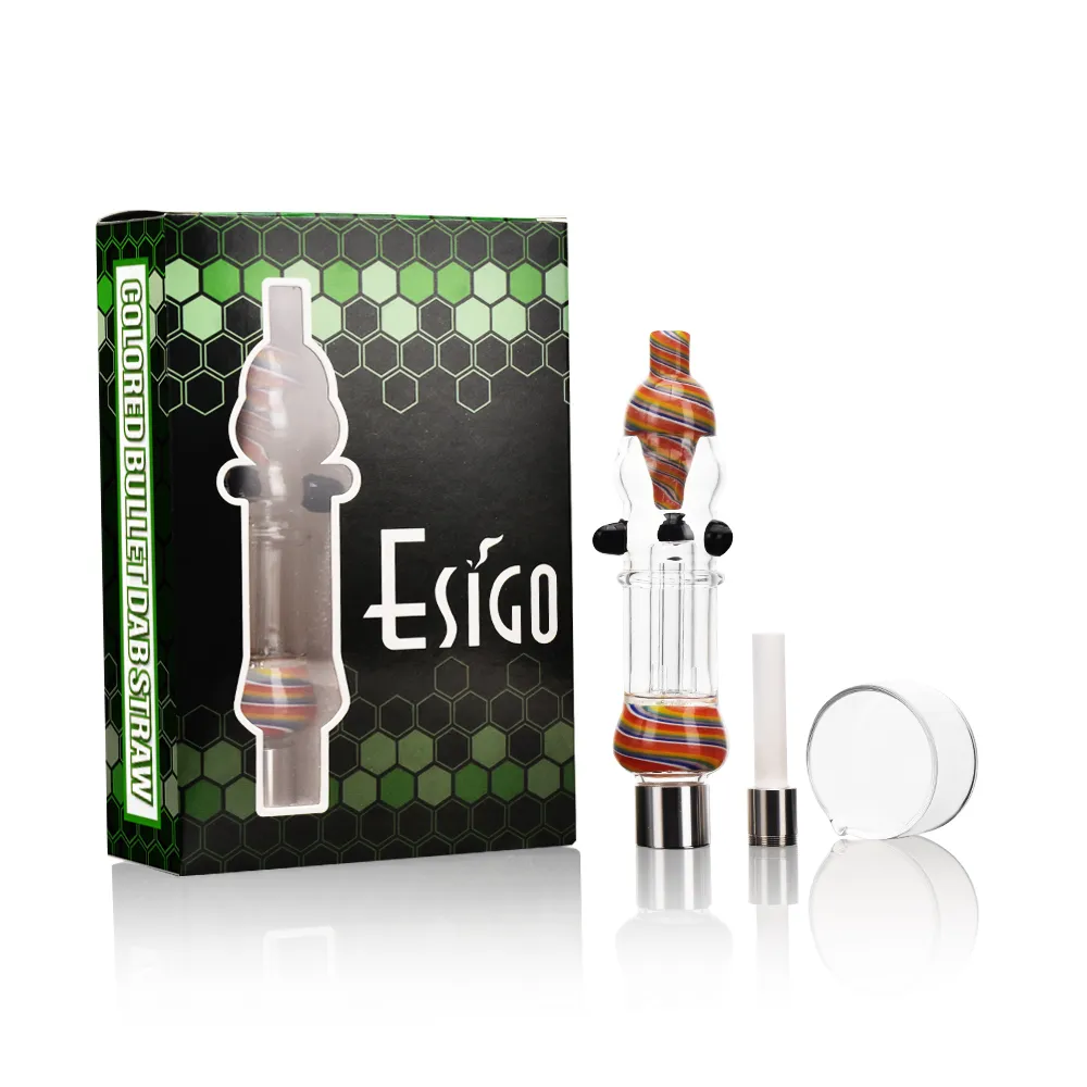 NC2345 Colored Bullet Nectar Collector with packaging gift box