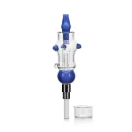 NC2405 Unicorn Nectar Collector — Elegant & Portable Dab Straw in blue color