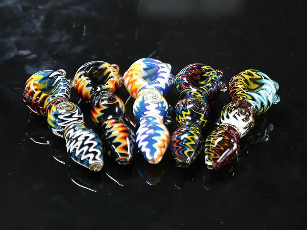the colorful design about wig wag hand pipe sample